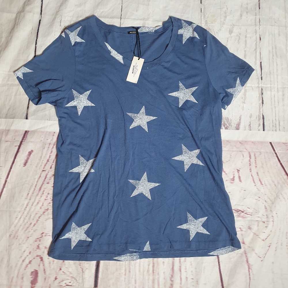 Oversized Star Relaxed Crew Monrow Shirt